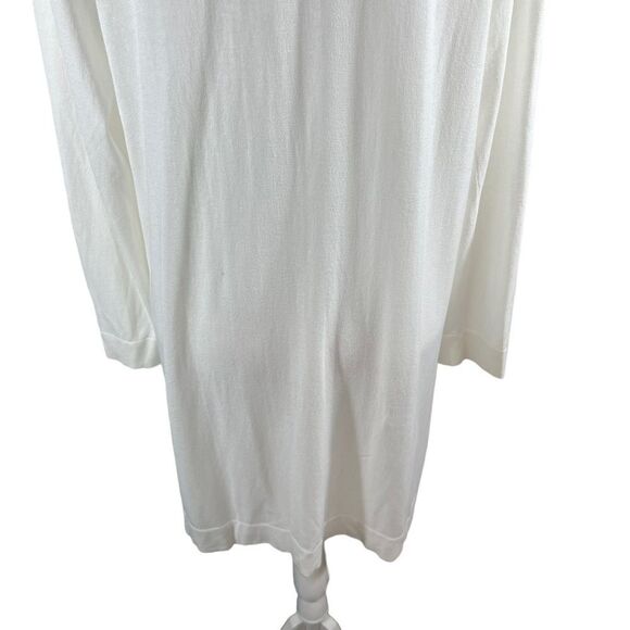 Eileen Fisher White Embellished Open Cardigan - Picture 6 of 12